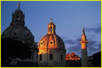 04 Trajan's Column and Santa Maria di Loreto, and Santissimo Nome di Maria churches
