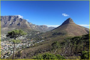 Table Mountain and Signal Hill (right)