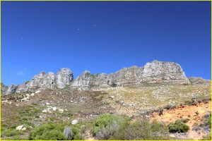 Paragliding over Twelve Apostles at Camps Bay near Cape Town