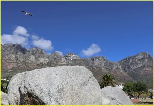 Gliding over Camps Bay near Cape Town