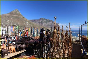 Curio stalls in Lladudno near Cape Town