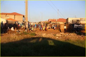 Driving through Soweto