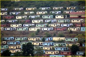 Mass-build housing in Bulembu, Swaziland