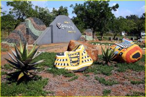 At gates to Barberton, RSA