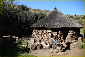 In Basotho Cultural Village in Golden Gate Highlands National Park