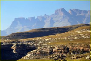 Drakensberg Mountain Range from a distance