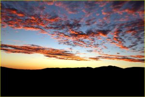 Sunset over Namib-Naukluft Park, Namibia