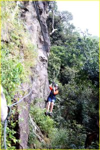 Ziplining over Zambezi River