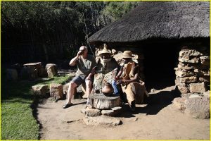Wellcome drink in Basotho village