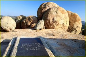 View of the World (Malindidzimu), with site of Cecil Rhodes's grave, Matobo National Park, Zimbabwe
