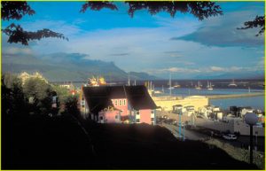 Ushuaia at dusk, Terra del Fuego, Argentina