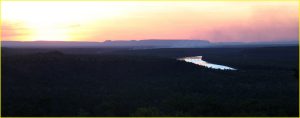 Sunset over Victoria River near Timber Creek