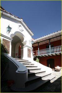 A courtyard in La Paz