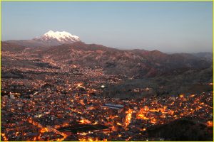 La Paz at dusk