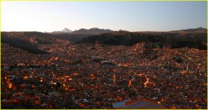 La Paz at dusk