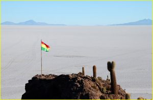 Icahuasi Island on Salar de Uyuni