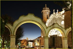 Potosi center by night