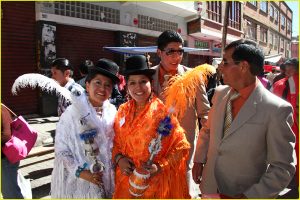Citizens of La Paz prepare for the annual El Gran Pode festival and parade with 25,000 participants