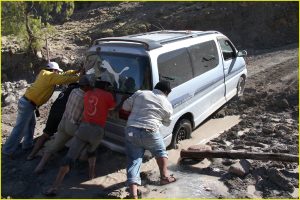 Traveling on Andean roads require a lot of stamina