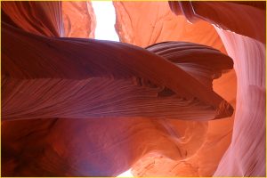 In Lower Antelope Canyon