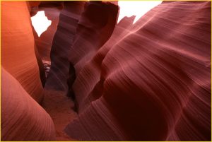 In Lower Antelope Canyon