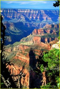 Grand Canyon of Colorado from Cape Royal, Utah