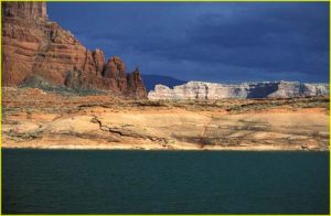 On Lake Powell after a storm, Glen Canyon National Recreational Area, Utah