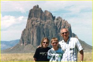 At Shiprock, New Mexico with Marysia and Tomek - 1999 Crew
