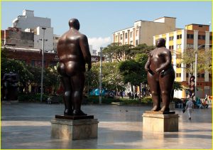 Botero's sculptures in Medellin