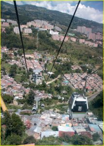 Commuting between hilly neighborhoods, Medellin style