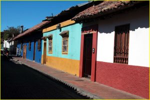 Street in Candelaria, Bogota