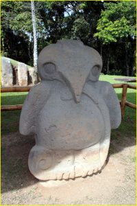 Owl statue from pre-Columbian culture of San Agustin