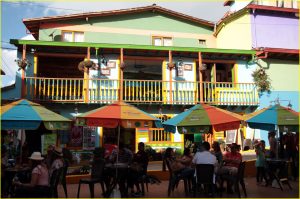 Colorful town of Guatape near Medellin