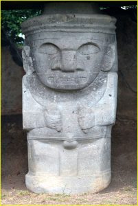 Statue in San Agustin archeological park