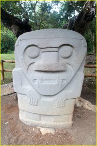 Statue in San Agustin archeological park