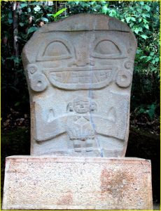 Statue in San Agustin archeological park