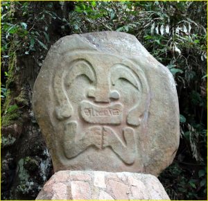 Statue in San Agustin archeological park