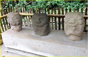 Statues in San Agustin archeological park