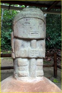 Statue in San Agustin archeological park