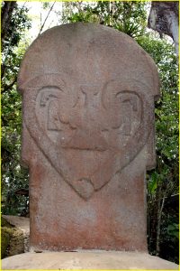 Statue in San Agustin archeological park