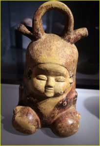 Figurines and vessels from Calima, Tumaco and Quimbaya cultures in Archeological Museum, Cali