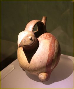Figurines and vessels from Calima, Tumaco and Quimbaya cultures in Archeological Museum, Cali