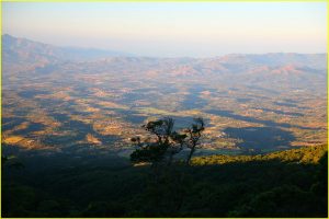 Central Valley seen at dawn from Poas Volcano