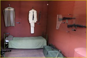 Inside the Boxcar Museum in Santa Clara