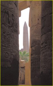 View from Great Hypostyle Hall, Karnak