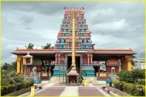 Sri Siva Subramaniya Swami temple in Nadi, Viti Levu, testimony to a large Indian minority and influence in Fiji
