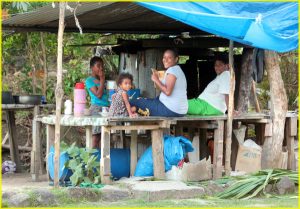 "Living room" in Yalobi village, Waya island, Yasawa archipelago, Fiji