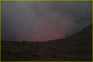 An eruption at Yasur volcano, Tanna island, Vanuatu