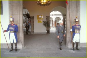 Entrance to the Presidential Palace, Quito