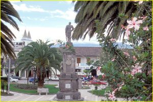 Main square in Otavalo